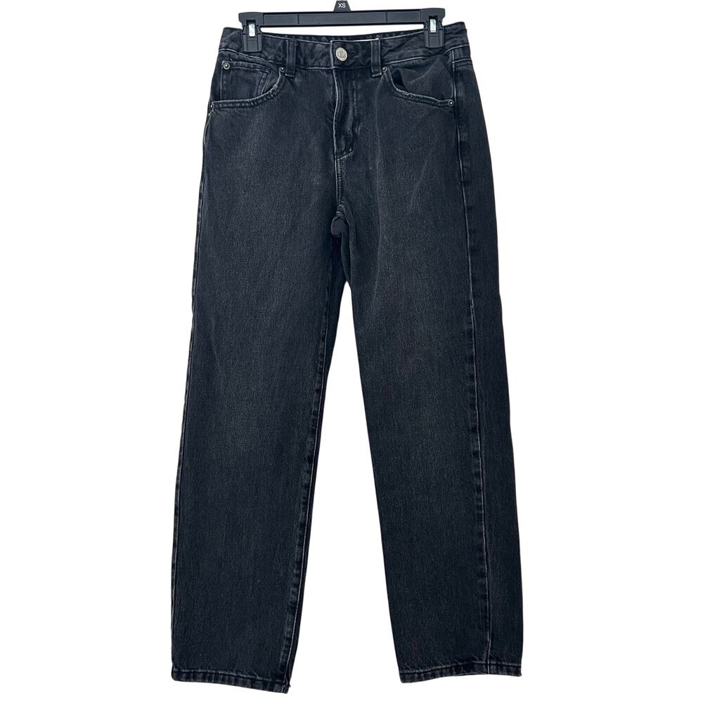 Garage Droit Vintage straight leg black distressed denim jeans grunge 26 / 3